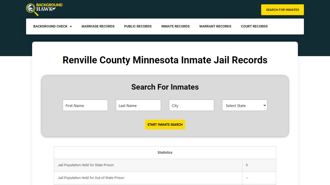 Inmate Jail Records in Renville County , Minnesota